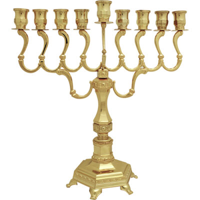 חנוכייה זהב